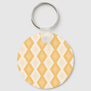 Llavero Patrón de diamante amarillo