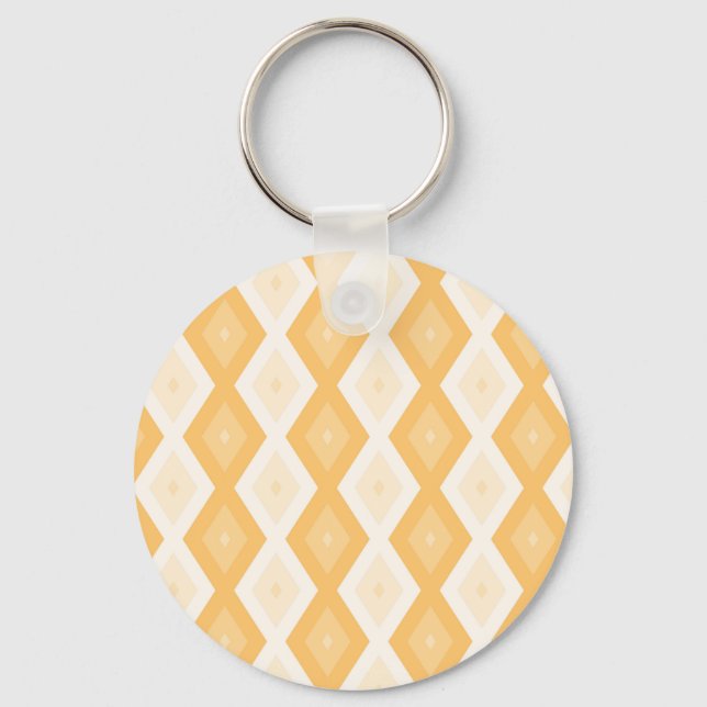 Llavero Patrón de diamante amarillo (Anverso)