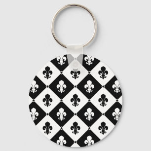 Llavero Patrón de Diamond Fleur De Lis