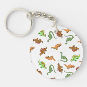Llavero Patrón de dinosaurio lindo