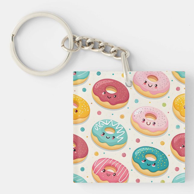 Llavero Patrón de Donas (Frente)