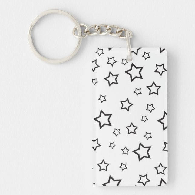 Llavero patrón de estrellas (Frente)