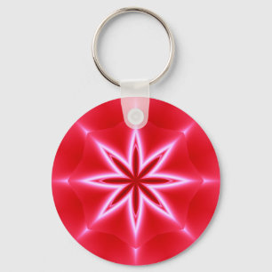 Llavero Patrón de estrellas rojas