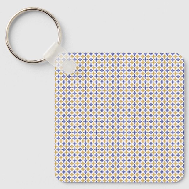 Llavero Patrón de flor (Anverso)