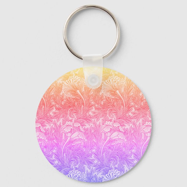 Llavero Patrón de flores de cosecha (Anverso)