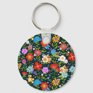 Llavero Patrón de flores sin soldadura Ditsy-13554