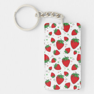 Llavero Patrón de fresa