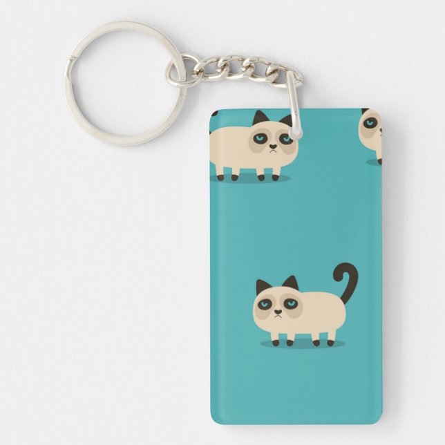 Llavero Patrón de gato (Frente)