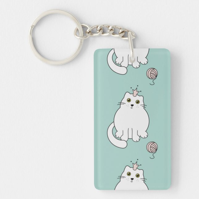 Llavero Patrón de gato (Frente)