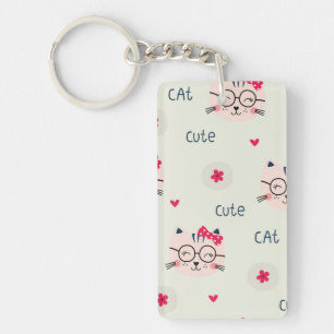 Llavero Patrón de gato