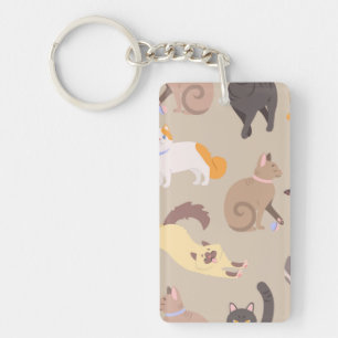 Llavero Patrón de gato