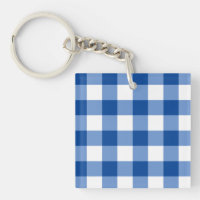 Patrón de gingham azul