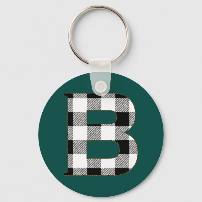 Llavero Patrón de Gingham B (Anverso)