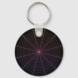 Llavero Patrón de Halloween negro púrpura naranja de telar