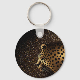 Llavero Patrón de Jaguar Dorado          