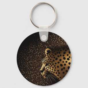 Llavero Patrón de Jaguar Dorado