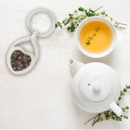 Llavero Patrón de jardín acuático negro Metalizado Keychai