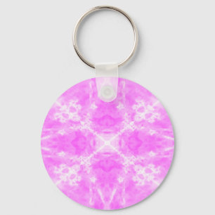 Llavero Patrón de kaleidoscopio de estrella rosa