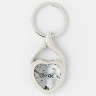 Llavero Patrón de la corteza de Birch