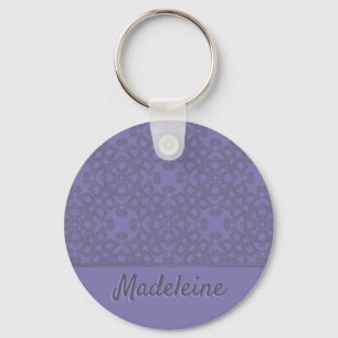 Llavero Patrón de lavanda personalizado