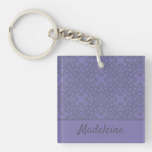 Llavero Patrón de lavanda personalizado