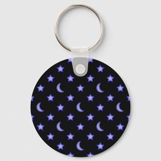Llavero Patrón de lunas y estrellas (Anverso)