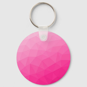 Llavero Patrón de malla geométrica de gradiente rosa calie
