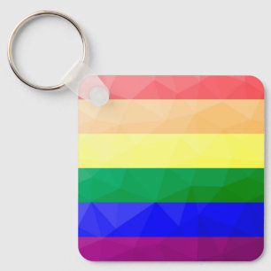 Llavero Patrón de malla geométrica de las líneas de arco i