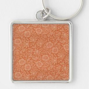 Llavero Patrón de Malva de William Morris: Floral Terracot