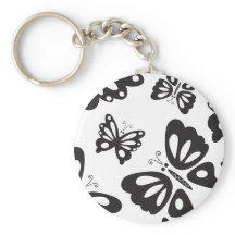 Patrón de Mariposa - Blanco y Negro