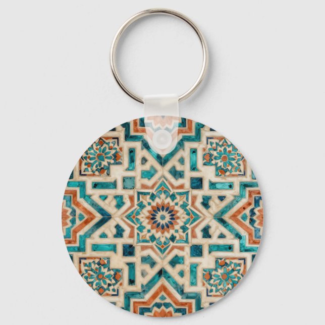 Llavero Patrón de mosaico marroquí (Anverso)