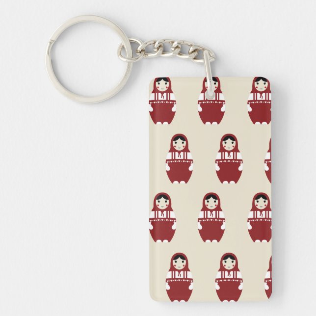 Llavero Patrón de muñeca Matryoshka (Frente)