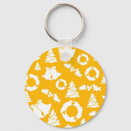 Llavero Patrón de Navidades amarillos