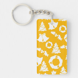 Llavero Patrón de Navidades amarillos