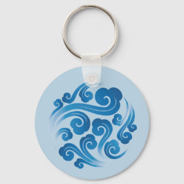 Llavero patrón de nube auspicioso chino tradicional