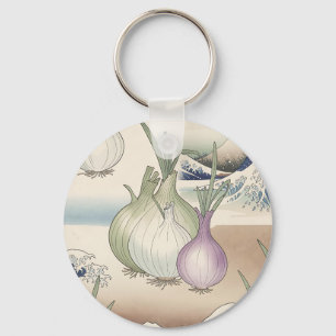 Llavero Patrón de onda de cebolla Ukiyo-e