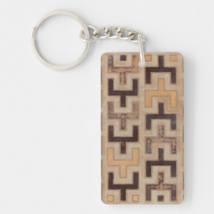 Llavero Patrón de paño de lodo africano decorativo