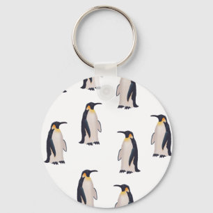 Llavero Patrón de Pingüinos Adorables