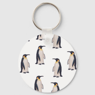 Llavero Patrón de Pingüinos Adorables