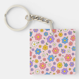 Llavero Patrón de poder floral