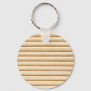 Llavero Patrón de rayas de madera
