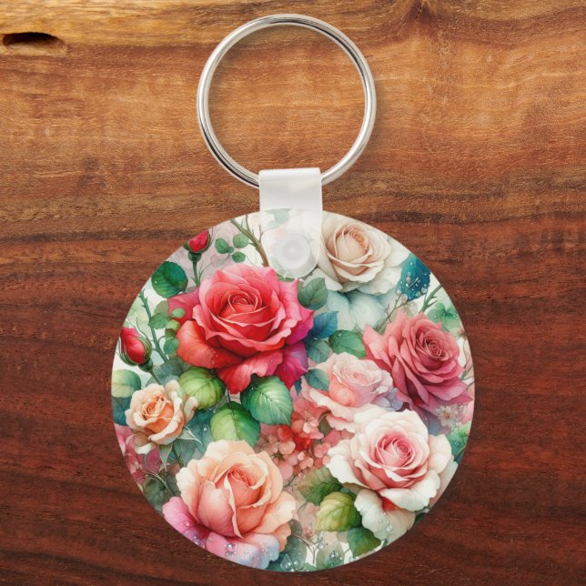 Llavero Patrón de Rosa Caprichoso (Reverso )