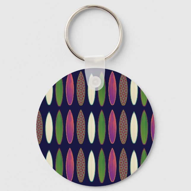 Llavero patrón de surf . tablas (Anverso)