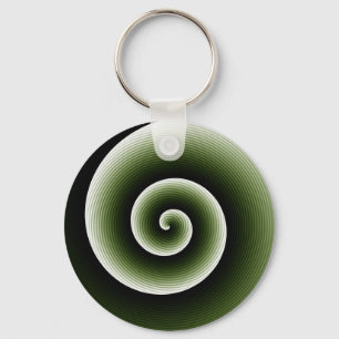 Llavero Patrón de torbellino elegante contemporáneo oscuro