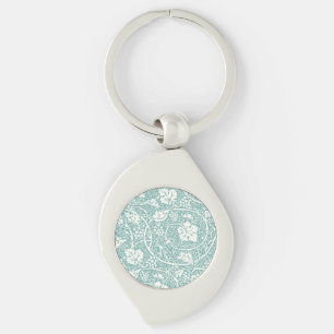 Llavero Patrón de uva William Morris turquesa
