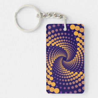 Llavero Patrón de vórtice espiral