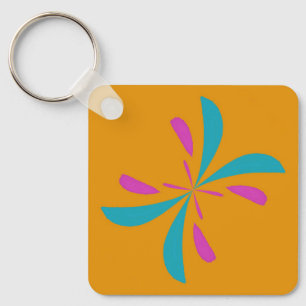 Llavero Patrón de vuelo de mariposa abstracto simple