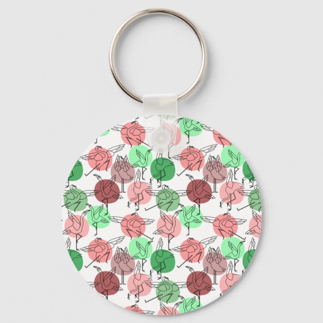 Llavero Patrón de yoga | Patrón sin fisuras de yoga 30 (Anverso)