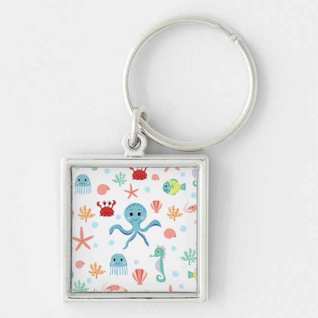 Llavero Patrón del mundo marino (Frente)