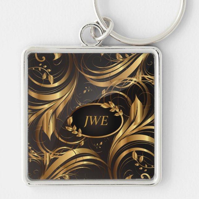 Llavero Patrón dorado 1 Keychain (Frente)